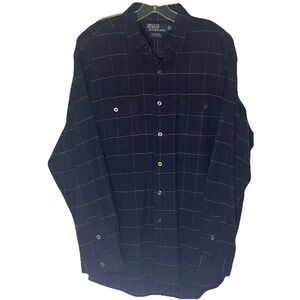 Polo Flannel Shirt Benford Collection Men's Sz L Preowned